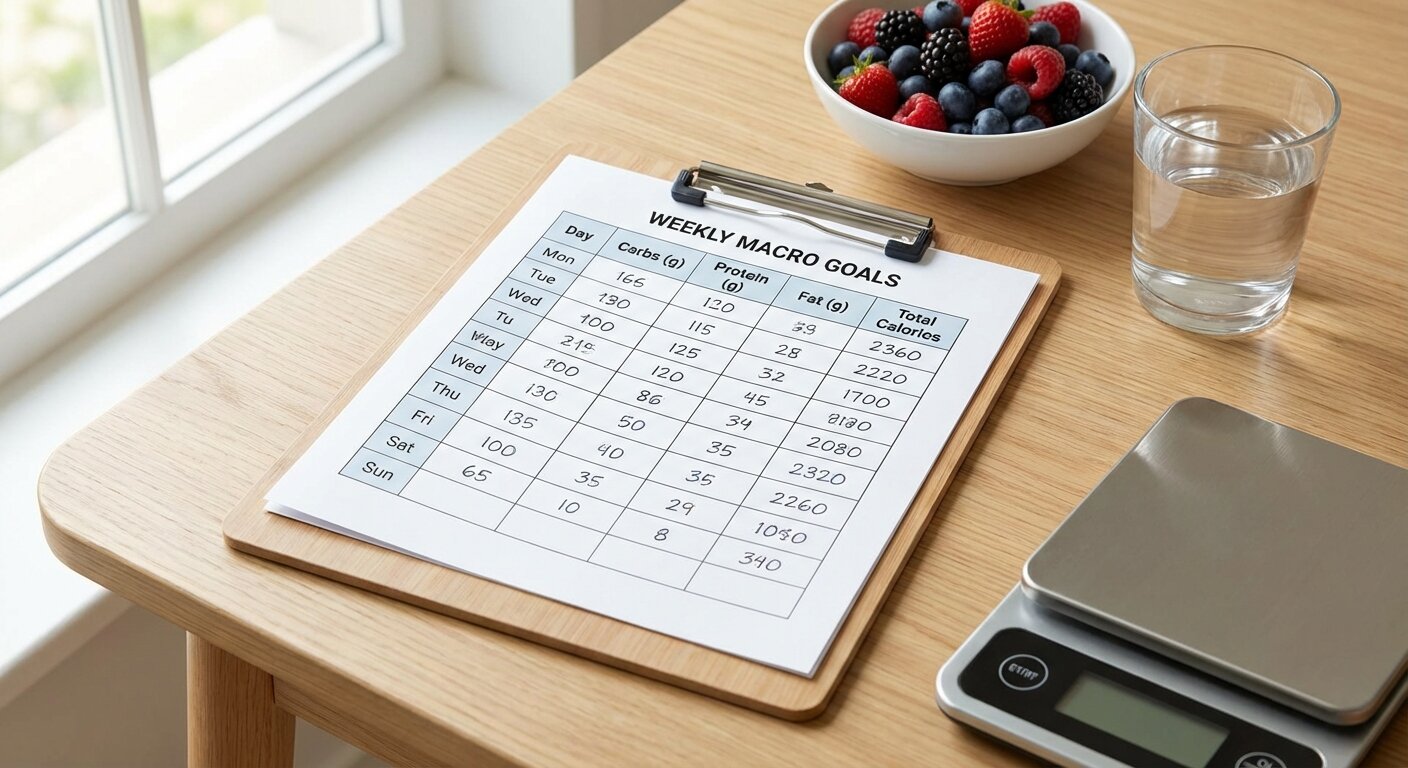 Weekly macro calculation worksheet