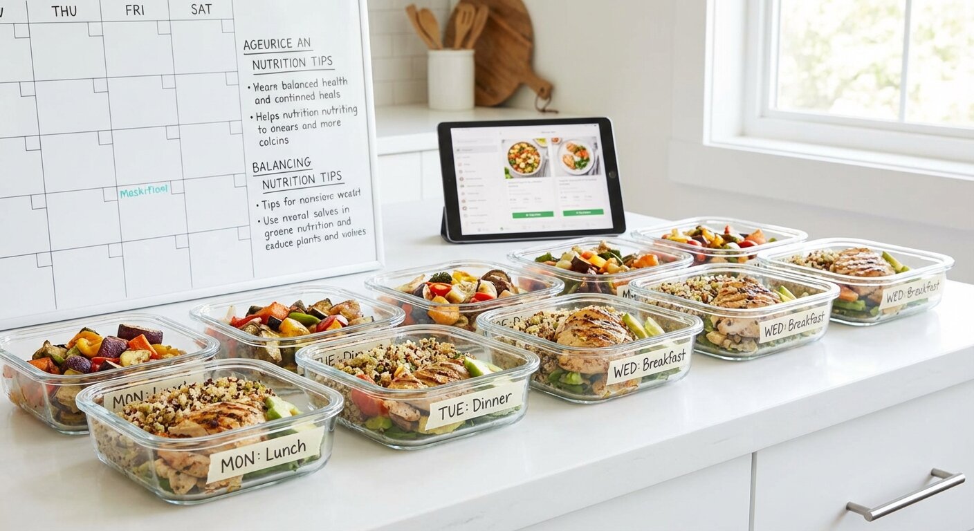 Proper meal prep storage and labeling system